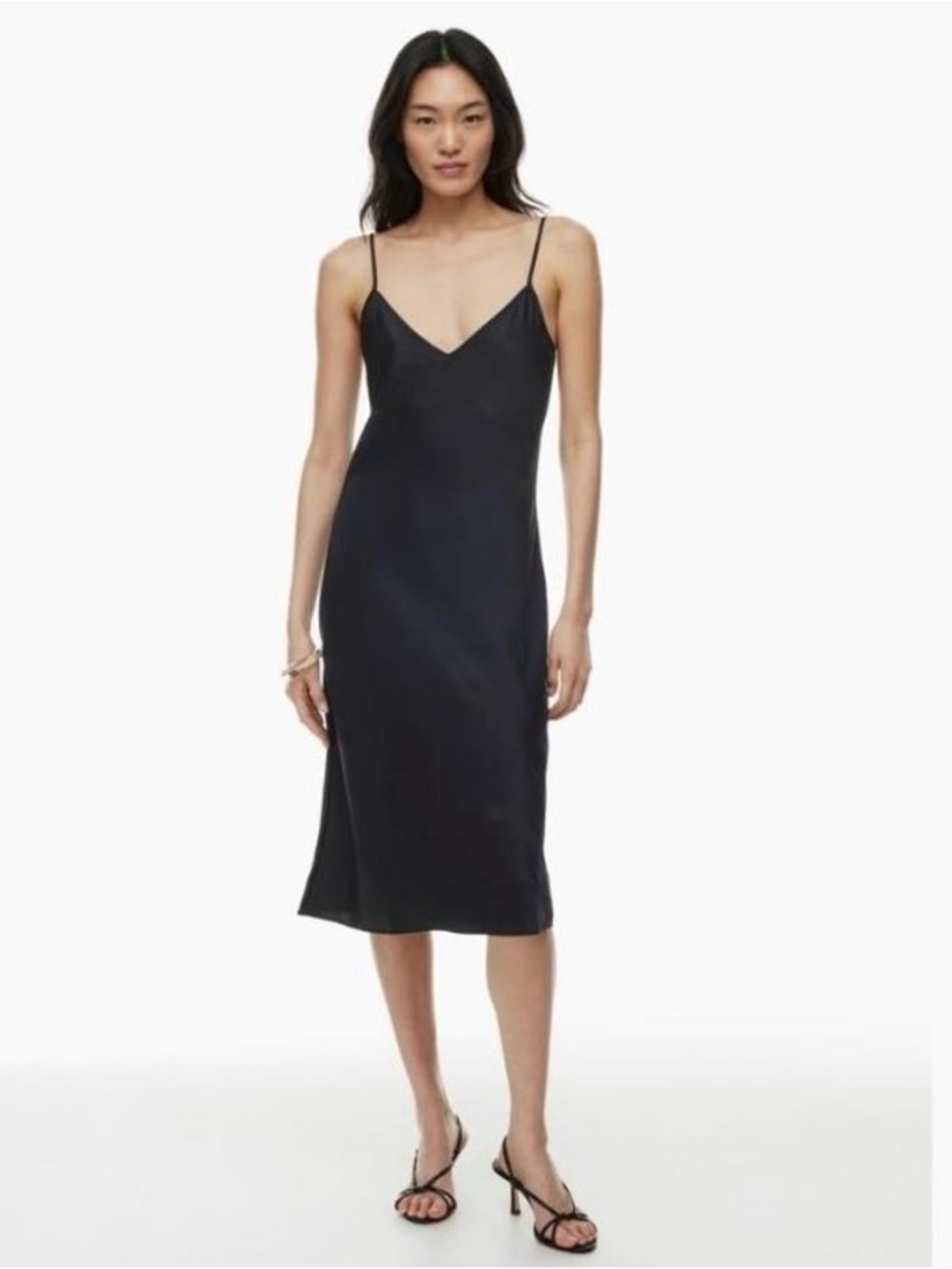 Aritzia black slip dress